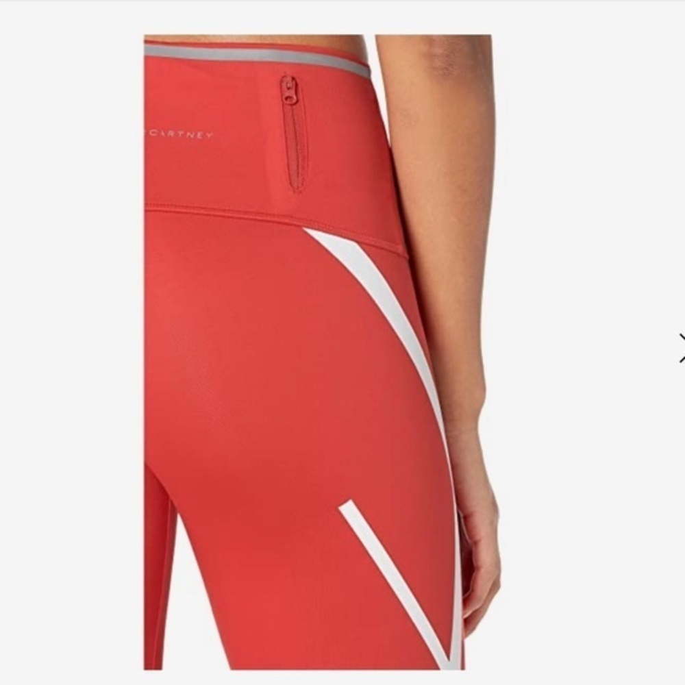 Stella McCartney for Adidas Red TP tights work out pants XXS - Picture 4 of 12